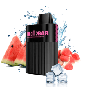 watermelon candy ice é um pod descartavel da marca nikbar. este modelo promete até 5000 puffs