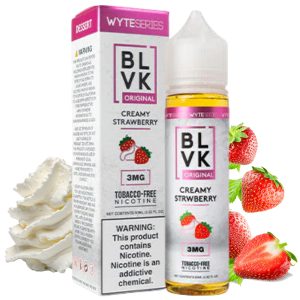 LÍQUIDO FREEBASE CREAMY STRAWBERRY - BLVK FRZN