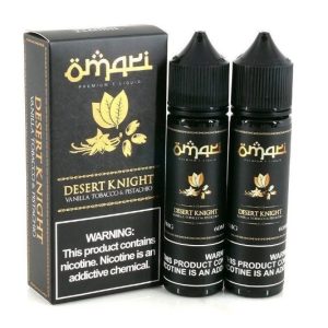 LÍQUIDO DESERT KNIGHT VANILLA TOBACCO & PISTACHIO - OMARI