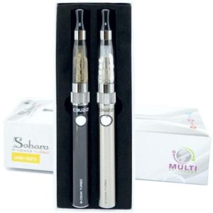 KIT CIGARRO ELETRÔNICO DUPLO E-BUZZ SAHARA E-CE4X2 TURBO (ACOMPANHA 1 LIQUIDO DE BRINDE)