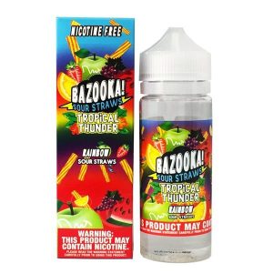 LÍQUIDO BAZOOKA! SOUR STRAWS - TROPICAL THUNDER - RAINBOW