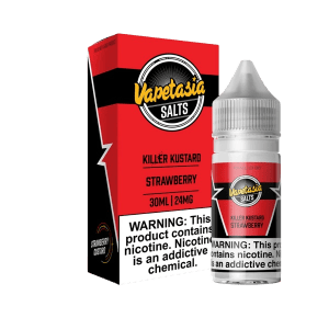 LÍQUIDO KILLER KUSTARD STRAWBERRY - NICSALT - VAPETASIA
