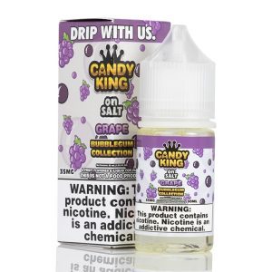 LÍQUIDO BUBBLE GUM GRAPE - NICSALT – CANDY KING