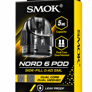 SMOK NORD 6 POD 0,4Ω – DUAL CORE DUAL MESHED