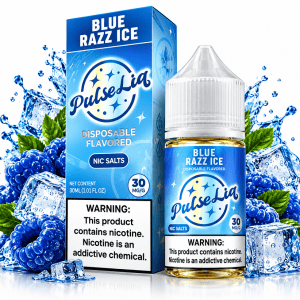 LÍQUIDO BLUE RAZZ ICE - NICSALT - PULSELIQ