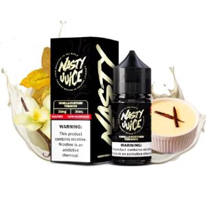 LÍQUIDO VANILLA CUSTARD TOBACCO: sabor cremoso, tabaco elegante, vapor suave. Descubra equilíbrio, praticidade, intensidade para seu pod.