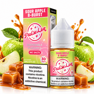 LÍQUIDO SOUR APPLE B-BURST - NICSALT - PULSELIQ