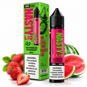 Conheça o LÍQUIDO FREEBASE WATERMELON STRAWBERRY da Nasty Liq: sabor frutado, melancia e morango em equilíbrio para uma vaporização marcante.