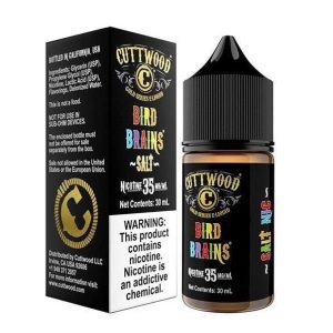 LIQUIDO NICSALT BIRD BRAINS da Cuttwood: praticidade, nic salt e desempenho consistente para seu pod. Compre online com segurança e rapidez.