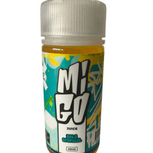 LÍQUIDO FREEBASE GELO TROPICAL com menthol da Migo: frescor intenso, sabor marcante e vaporização equilibrada para aproveitar cada tragada.