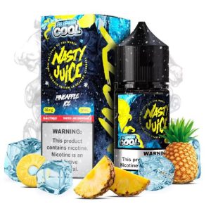 LÍQUIDO PINEAPPLE ICE NICSALT: sabor tropical de abacaxi com frescor intenso. Conheça a linha Nasty Super Cool e compre online.