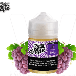 Compre LÍQUIDO GRAPE FREEBASE BORN e descubra sabor intenso de uva, vaporização equilibrada e uma experiência premium para seu vape.
