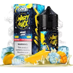 Conheça o LÍQUIDO MANGO LASSI NICSALT da Nasty Super Cool: sabor tropical, cremosidade marcante e frescor ideal para seu pod compatível.