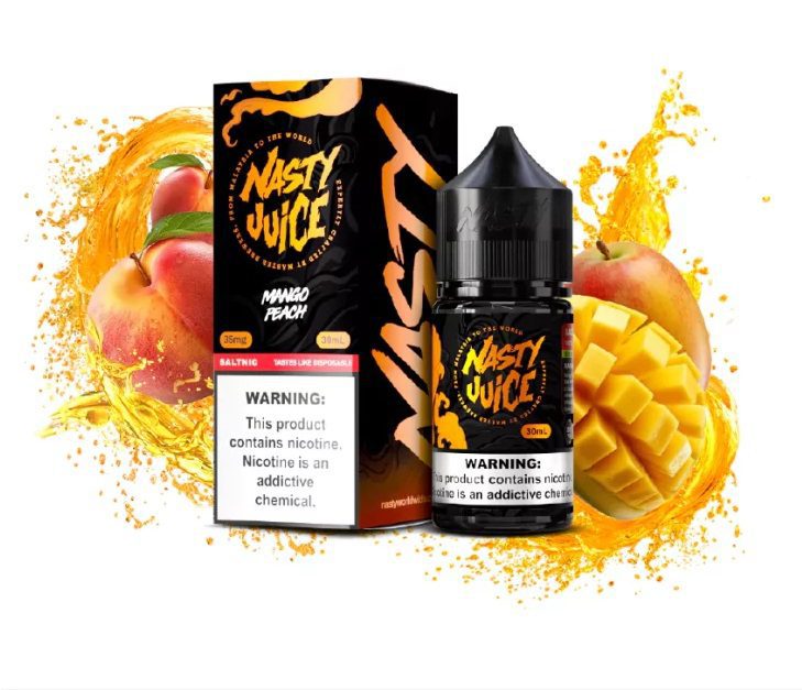 993a7b5ae692b630a4053fe26e22f634.jpg LÍQUIDO MANGO PEACH NICSALT: manga madura e pêssego suculento em uma mistura equilibrada. Compre online e transforme sua experiência no pod.