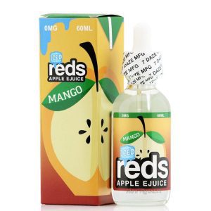 LÍQUIDO MANGO ICED REDS: manga, maçã, frescor intenso e perfil premium. Escolha 7 DAZE, compre online com confiança, qualidade e sabor marcante.