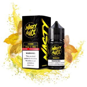 LÍQUIDO CUBANO NICSALT NASTY com sabor marcante, vapor suave. Garanta online uma experiência prática para seu pod, disponível agora.