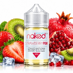 LIQUIDO USA STRAWBERRY POM (BRAIN FREEZE) - FREEBASE - NAKED