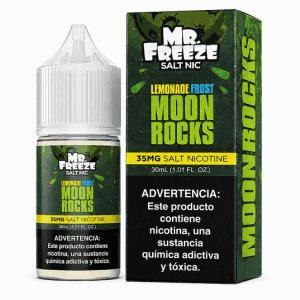 LÍQUIDO NICSALT LEMONADE MOON com toque refrescante, sabor marcante e vapor suave. Compre online, transforme seu momento e garanta qualidade Mr Freeze.