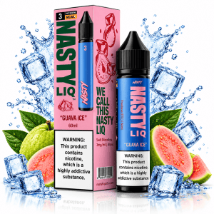 Conheça o LÍQUIDO FREEBASE GUAVA ICE da Nasty Liq: sabor tropical, frescor marcante e compra segura para elevar sua experiência de vape hoje.