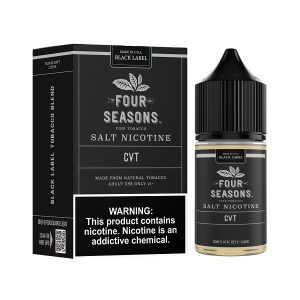 Conheça o LÍQUIDO CVT CUSTARD VANILLA com perfil cremoso, baunilha marcante e tabaco elegante. Compre online na Four Seasons.