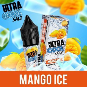LIQUIDO NICSALT MANGO ICE: manga madura, frescor intenso e informações claras sobre composição. Consulte a concentração e as regras de uso antes de escolher.