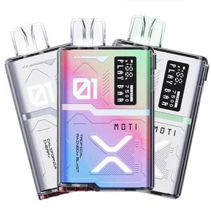POD DESCARTÁVEL MOTI PLAY com até 7500 puffs, design moderno e uso prático. Confira detalhes, procedência, disponibilidade na Yes Vape Brasil.