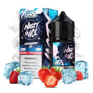 LÍQUIDO STRAWBERRY ICE NICSALT: morango vibrante, frescor gelado, compra segura para elevar seu pod. Descubra detalhes e escolha agora.