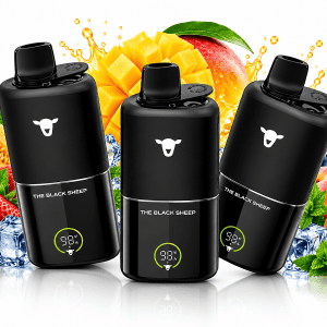 KIT BLACK SHEEP DUO Mix 30K 5%: aparelho, refil, autonomia, praticidade, sabores variados para adultos usuários de nicotina.