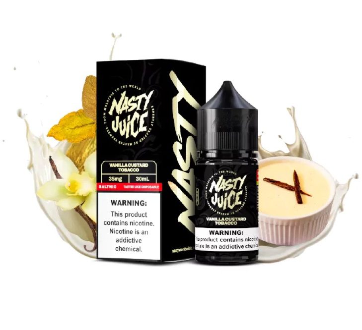 228623c6f1d184fca102427d2404152a.jpg LÍQUIDO VANILLA CUSTARD TOBACCO: sabor cremoso, tabaco elegante, vapor suave. Descubra equilíbrio, praticidade, intensidade para seu pod.