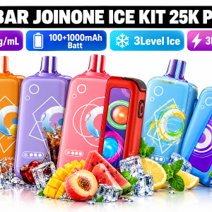 Compre ELF BAR JOINONE ICE 25K: kit pod descartável com 25.000 puffs e 5% nicotina. Sabor gelado, entrega rápida e garantia de procedência.